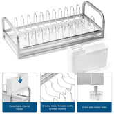 Dish Drying Rack for Small Kitchen Counter, 304 Stainless Steel Small Dish Ra...