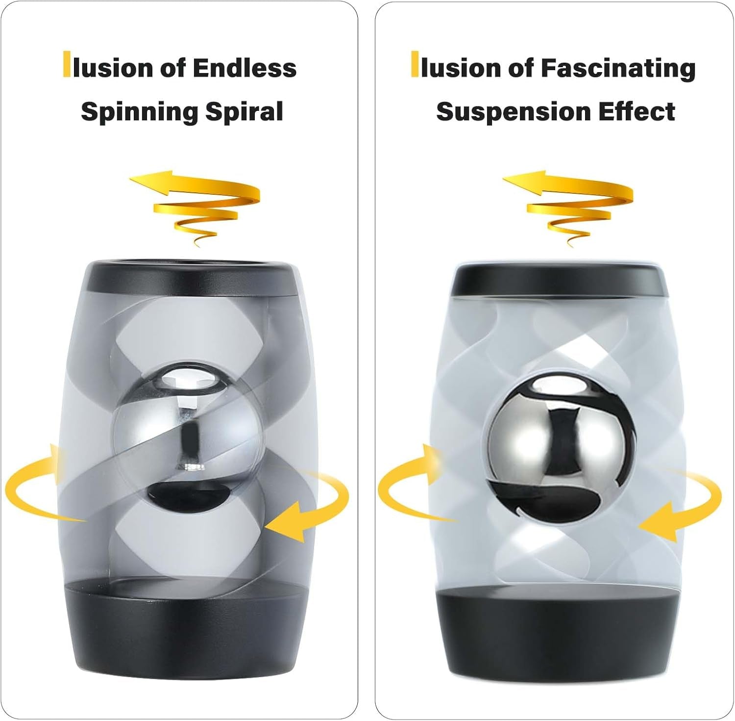 Kinetic Optical Illusion Toys, Kinetic Desktop Fidget Spinner Toys, Cool Gadget