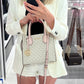 Michael Kors Mercer Messenger Medium Crossbody Bag Vanilla Powder Blush
