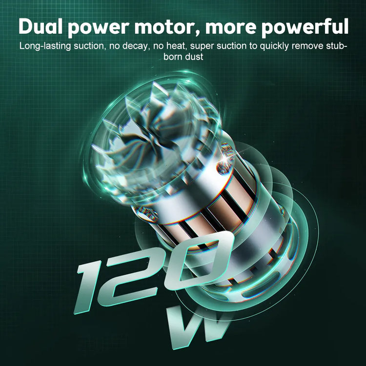 120W Cordless Handheld Vacuum Cleaner Small Mini Portable Car Auto Home Wireless