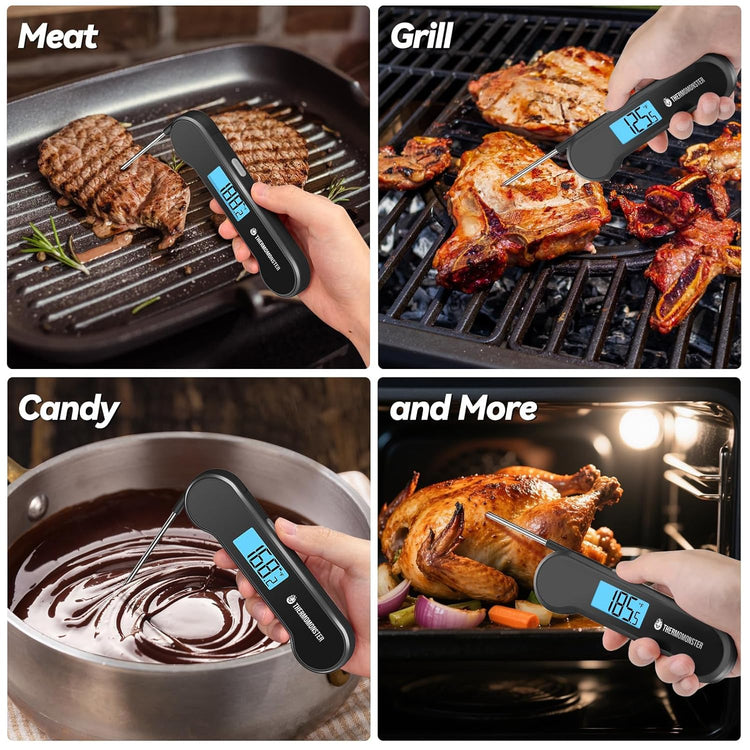 Instant Read Meat Thermometer Digital 0.5 Sec ±0.5℉ Waterproof BBQ Grill