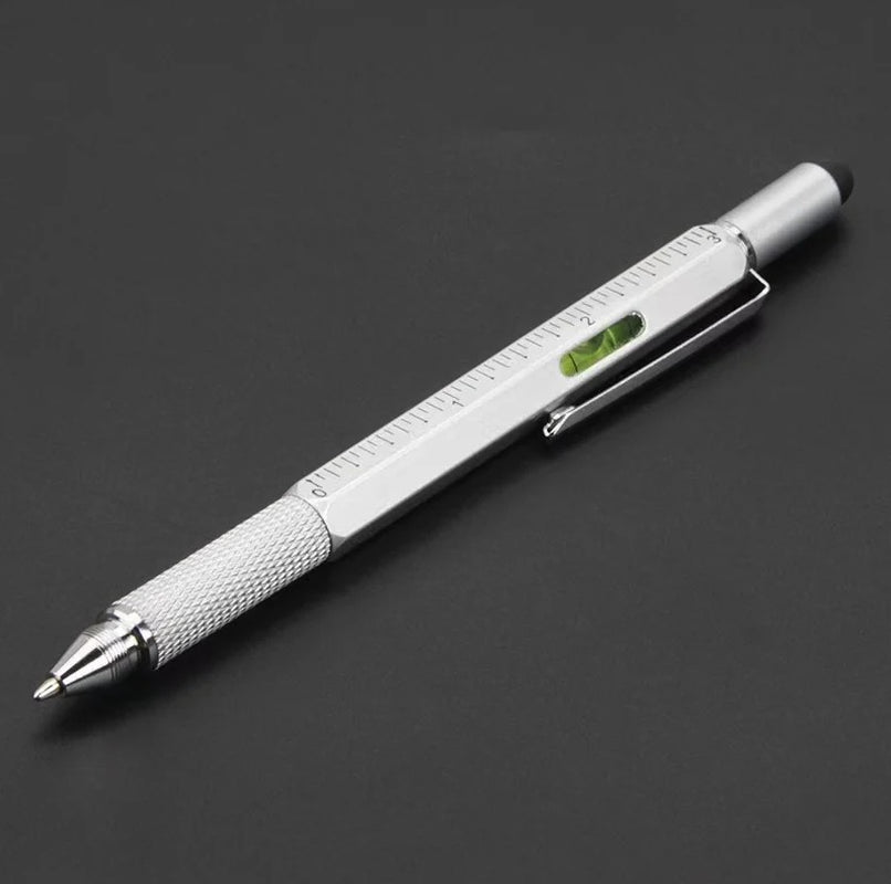 1Pc 7-In-1 Multi Tool Stylus Pen Screwdriver Ruler Level Touch - NEW