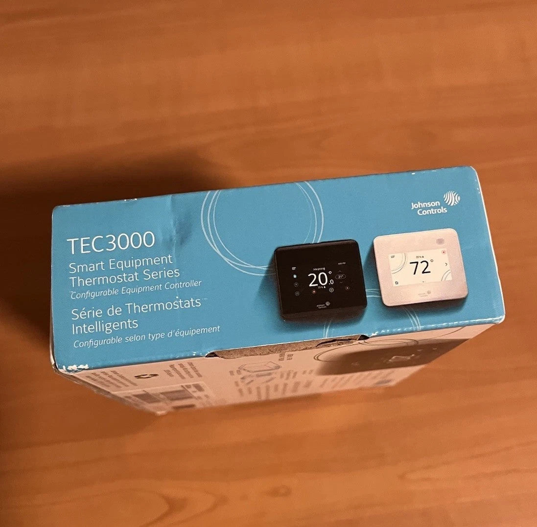 Johnson Controls HVAC Smart Thermostat Controller (White) TEC3000 TEC3312-14-000