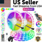 32FT LED Strip Lights Remote Control Bedroom Waterproof for Indoor Outdoor Use
