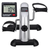 Mini Exercise Bike, Himaly under Desk Bike Pedal Exerciser Portable Foot Cycle Arm & Leg Peddler Machine with LCD Screen Displays