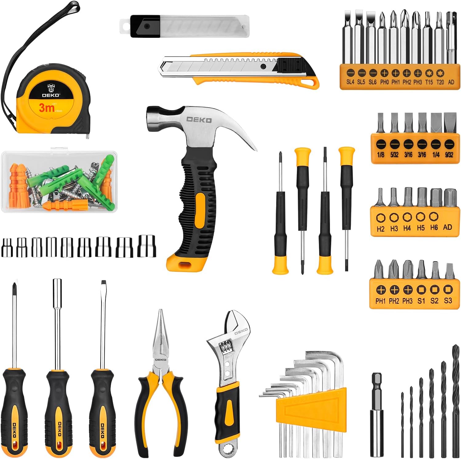 Tool Set：Tool Kit with 8V Cordless Drill,Tool Box with Drill,Hand Drill Set for Men & Women,Home Tool Kits for House Repair,Handyman,Diy 126 Piece
