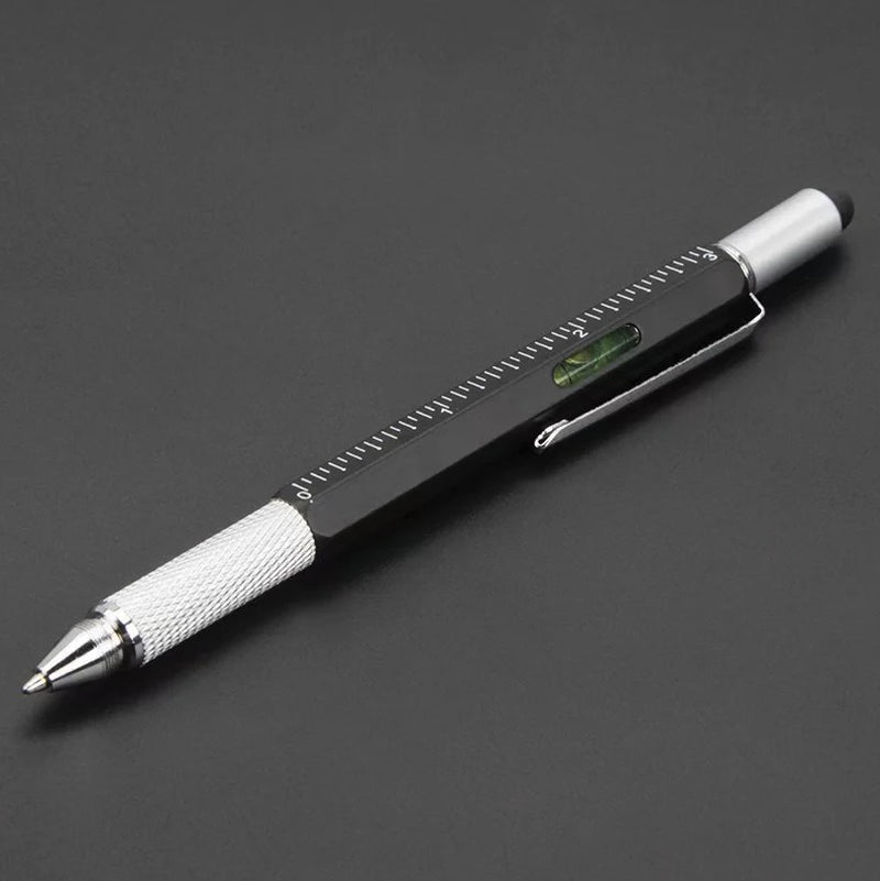 1Pc 7-In-1 Multi Tool Stylus Pen Screwdriver Ruler Level Touch - NEW