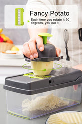 15-In-1 Vegetable Fruit Chopper Cutter Food Onion Veggie Dicer Slicer Kitchen