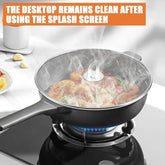 2-Pack Splatter Screens for Frying Pan - Stainless Steel Grease Splatter Guard W