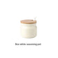 Ceramic Spice Rack Salt Shaker and Pepper Shaker Oil Bottle Set Kitchen Household Supplies for Spices Storage Jar with Cover