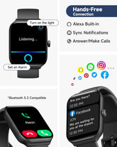 2025 Smart Watch for Men/Women, Waterproof Smartwatch Bluetooth Iphone Android