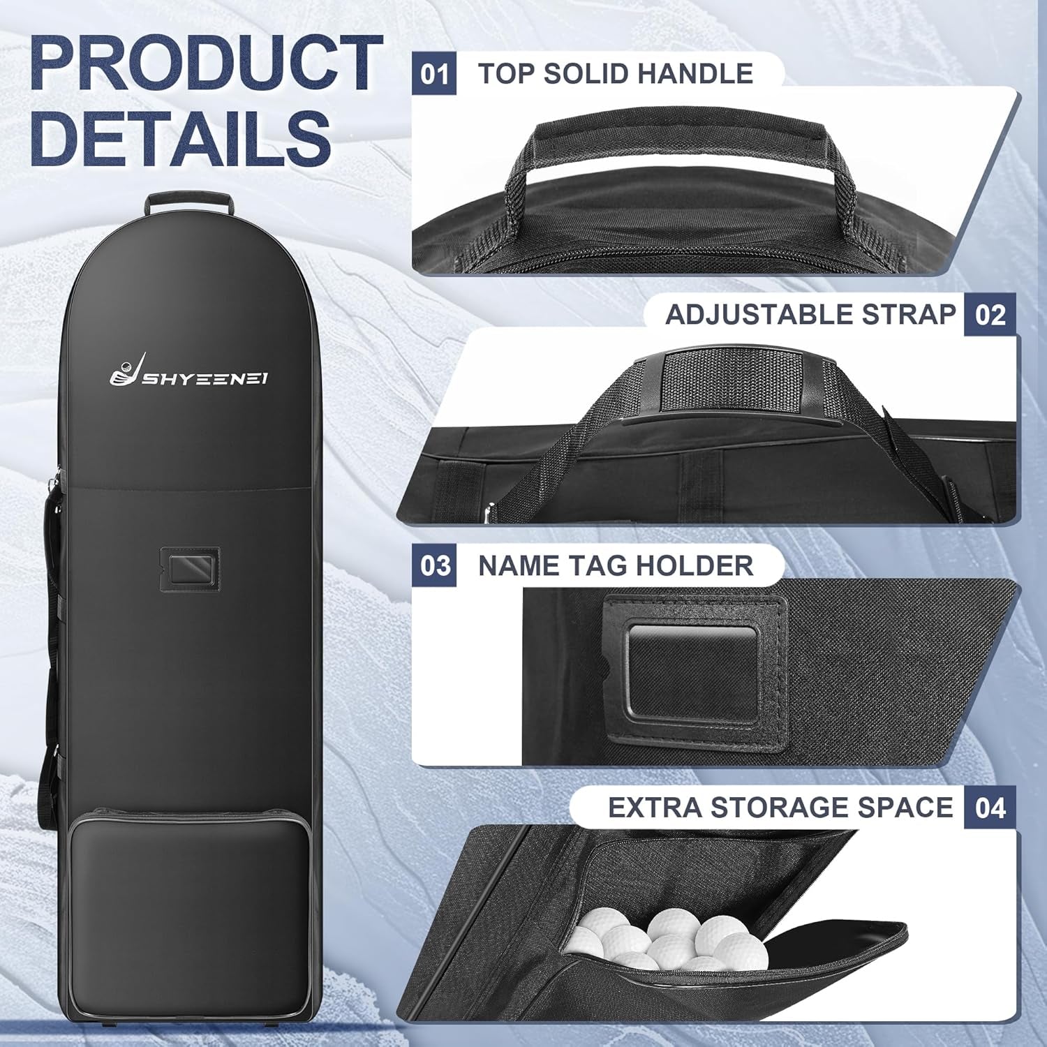 Golf Travel Bag for Airlines, Lightweight Golf Travel Bags, Superior Golf Travel