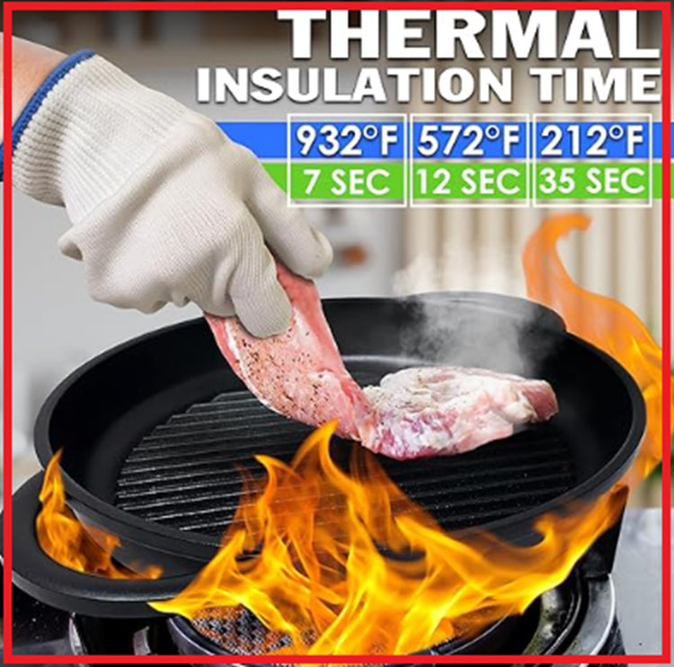 Heat Resistant Cooking Gloves - BBQ Kitchen Gloves Grill 932Â°F Heat Resistan.**