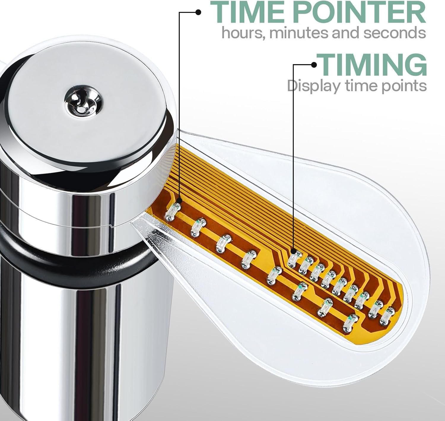 LED USB Clock Fan - Real Time Display, Perfect Gift for Men & Dads!