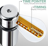 LED USB Clock Fan - Real Time Display, Perfect Gift for Men & Dads!