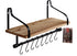 Wall Mount Kitchen Pot Pan Rack with Shelf Kitchen Utensils Cookware Hanger