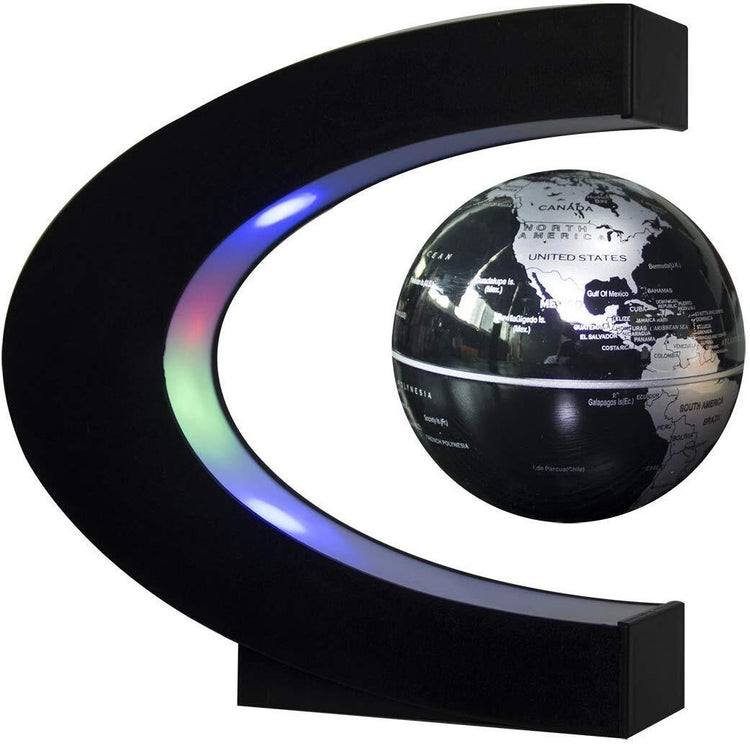 Perpetual Motion Floating Globe Home Office Desk Toy Decoration Rotating Magneti