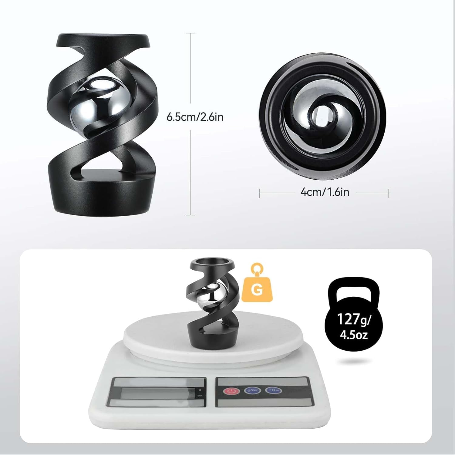 Kinetic Optical Illusion Toys, Kinetic Desktop Fidget Spinner Toys, Cool Gadget