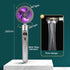 High Pressure Shower Head Adjustable 360° Rotation Turbine Water Saving Shower