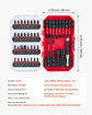 45-Piece Magnetic Screwdriver Bit Set, Black Finish, W/ Storage Case