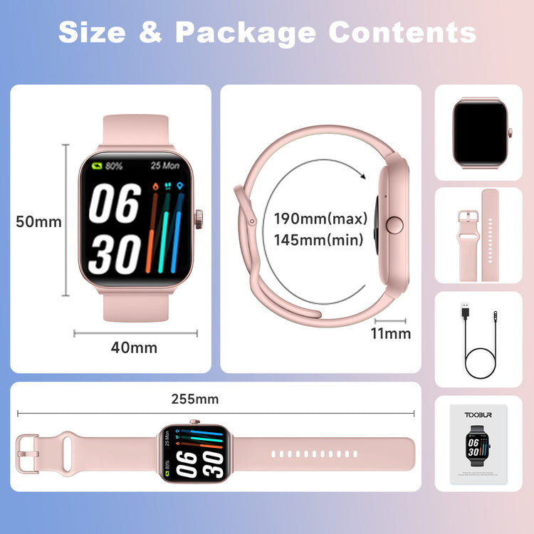 2025 Smart Watch for Men/Women, Waterproof Smartwatch Bluetooth Iphone Android