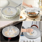 2-Pack Splatter Screens for Frying Pan - Stainless Steel Grease Splatter Guard W