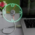 LED USB Clock Fan - Real Time Display, Perfect Gift for Men & Dads!
