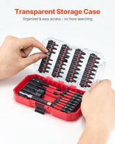 45-Piece Magnetic Screwdriver Bit Set, Black Finish, W/ Storage Case