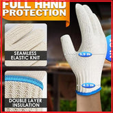 Heat Resistant Cooking Gloves - BBQ Kitchen Gloves Grill 932Â°F Heat Resistan.**