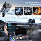 Retractable Car Charger 4In1 Fast Car Phone 16 Charger 120W USB Type C Cable Lot
