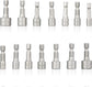 14 PCS Power Nut Driver Bit Set Quick Change MM & SAE Impact 1/4" Hex Shank USA
