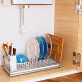 Dish Drying Rack for Small Kitchen Counter, 304 Stainless Steel Small Dish Ra...