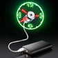 LED USB Clock Fan - Real Time Display, Perfect Gift for Men & Dads!