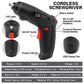 3.6V Cordless Electric Screwdriver Set USB Charging 3Nm Screw Gun with LED Light