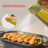 16Oz Olive Oil Dispenser Bottle 2 in 1 Sprayer Pourer Glass for Kitchen Cooking