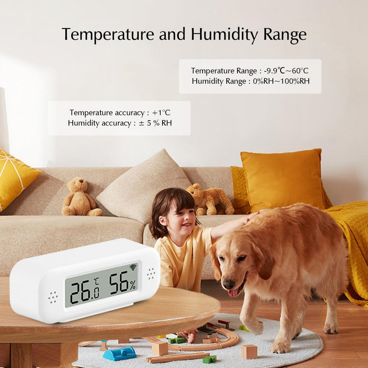 Wifi Thermometer, Humidity Meter with Smart Alert and Data Storage, Temperatu...
